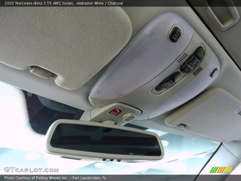 Alabaster White / Charcoal 2003 Mercedes-Benz S 55 AMG Sedan