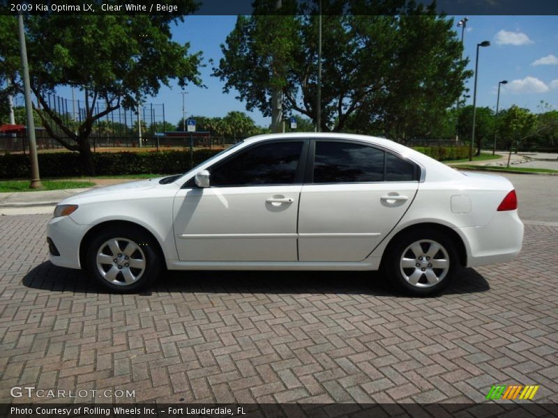  2009 Optima LX Clear White