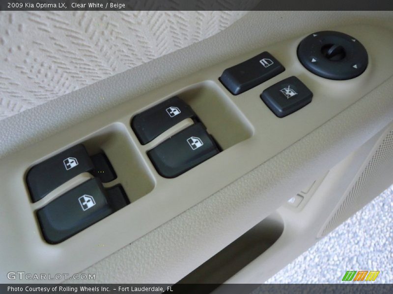 Clear White / Beige 2009 Kia Optima LX