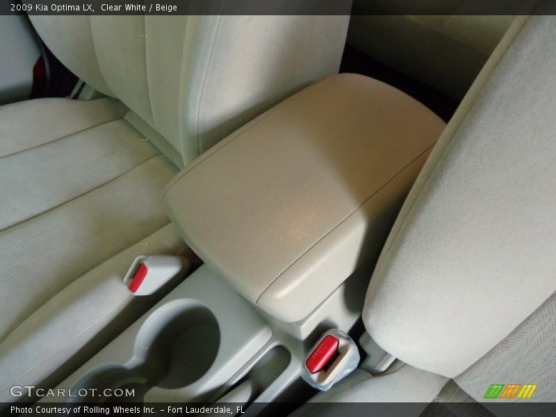 Clear White / Beige 2009 Kia Optima LX