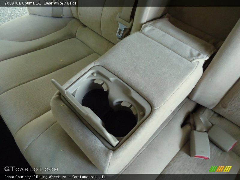 Clear White / Beige 2009 Kia Optima LX
