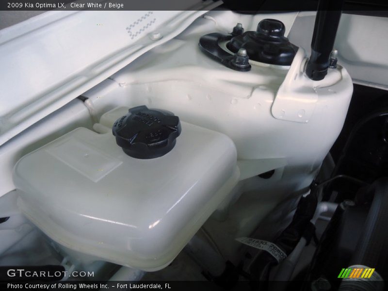 Clear White / Beige 2009 Kia Optima LX