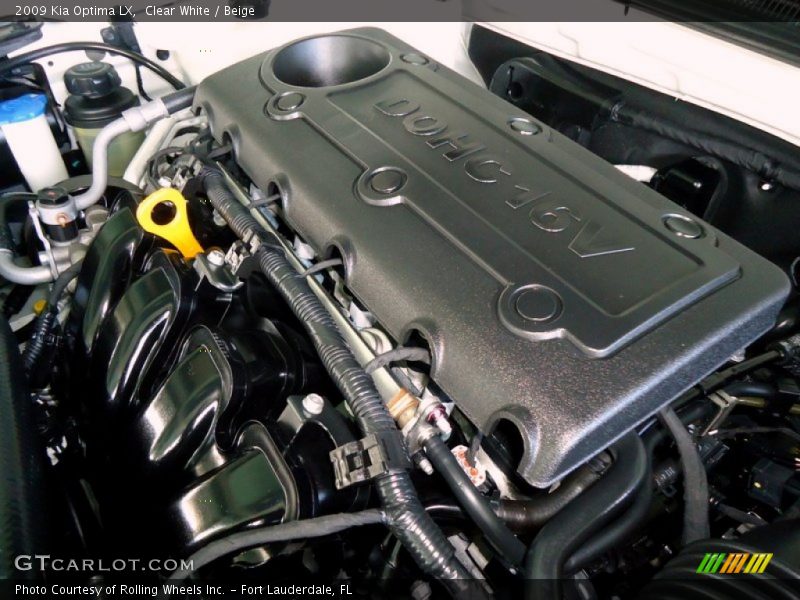 Clear White / Beige 2009 Kia Optima LX