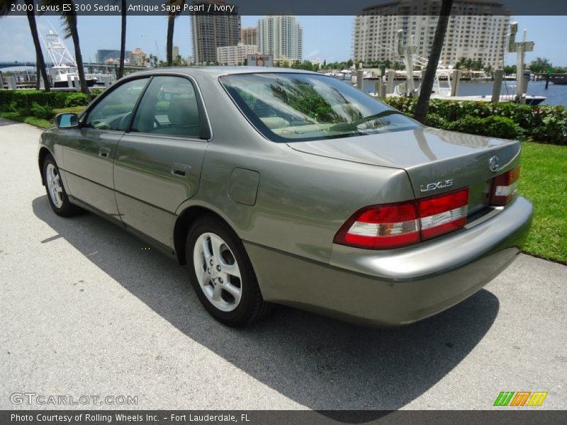Antique Sage Pearl / Ivory 2000 Lexus ES 300 Sedan