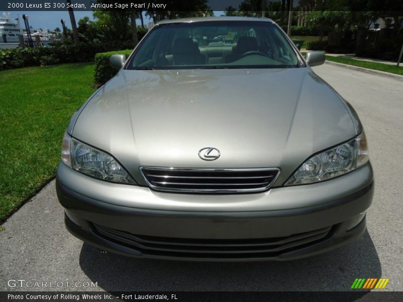 Antique Sage Pearl / Ivory 2000 Lexus ES 300 Sedan