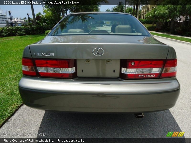 Antique Sage Pearl / Ivory 2000 Lexus ES 300 Sedan