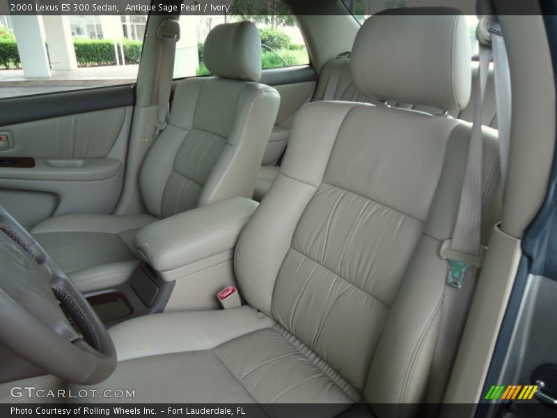 Antique Sage Pearl / Ivory 2000 Lexus ES 300 Sedan