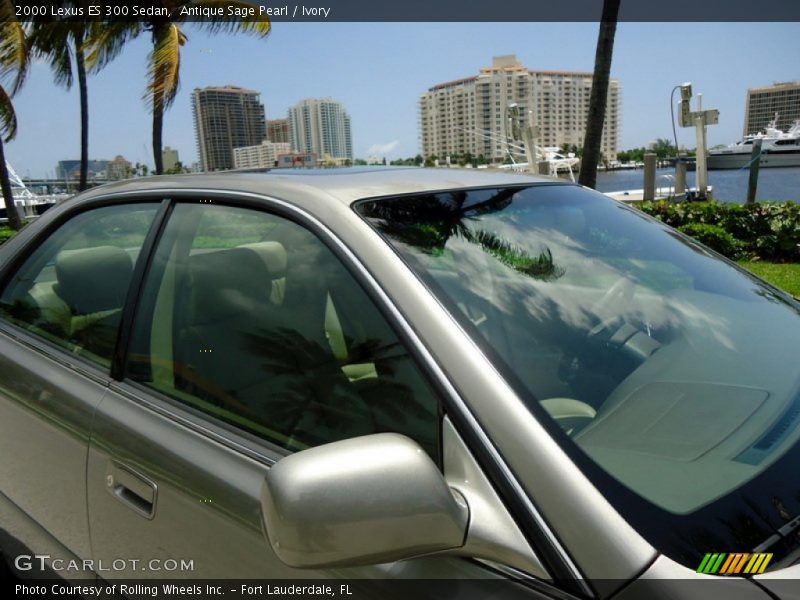 Antique Sage Pearl / Ivory 2000 Lexus ES 300 Sedan