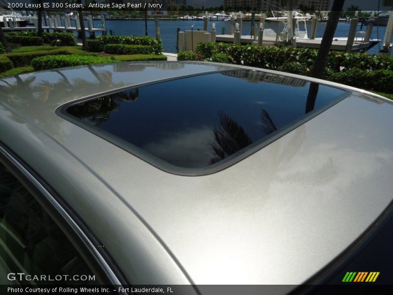 Antique Sage Pearl / Ivory 2000 Lexus ES 300 Sedan