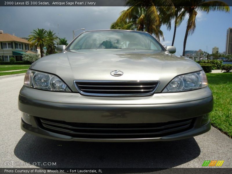 Antique Sage Pearl / Ivory 2000 Lexus ES 300 Sedan