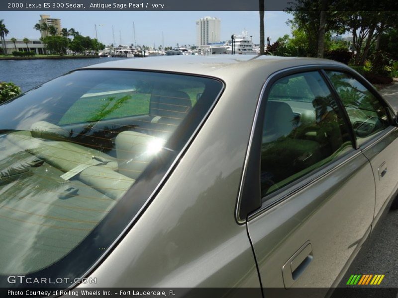 Antique Sage Pearl / Ivory 2000 Lexus ES 300 Sedan