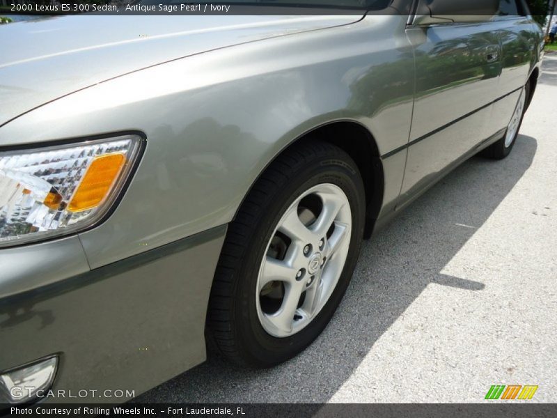 Antique Sage Pearl / Ivory 2000 Lexus ES 300 Sedan