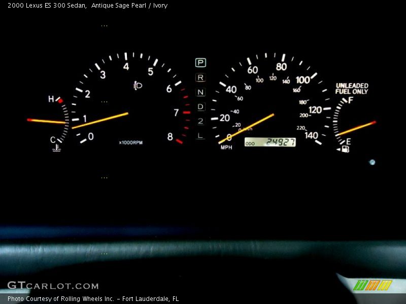 Antique Sage Pearl / Ivory 2000 Lexus ES 300 Sedan