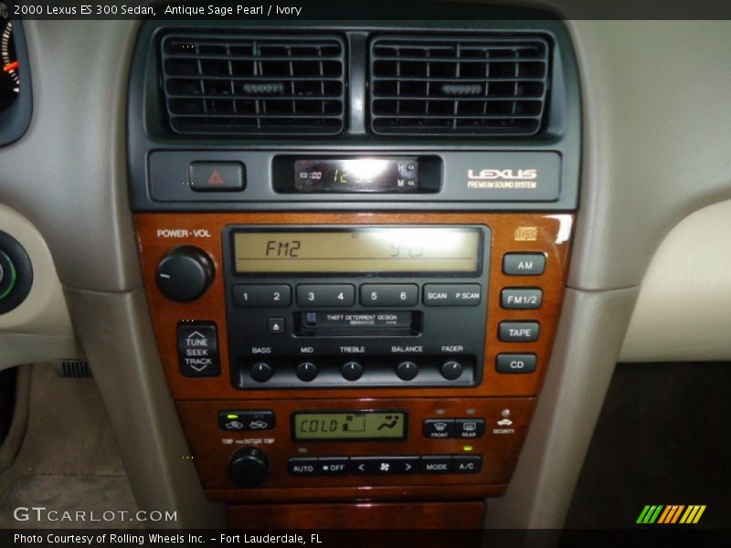 Antique Sage Pearl / Ivory 2000 Lexus ES 300 Sedan