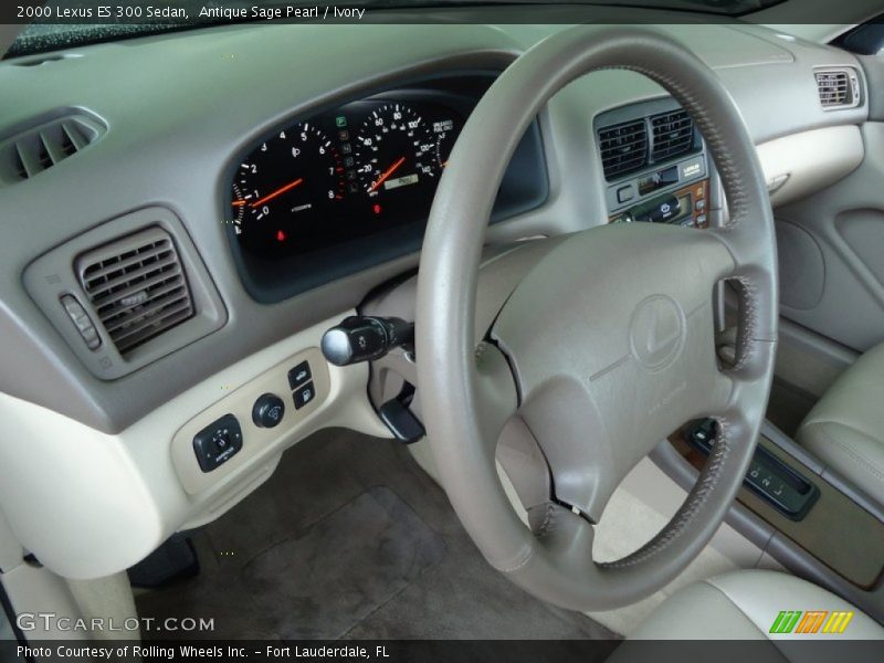 Antique Sage Pearl / Ivory 2000 Lexus ES 300 Sedan