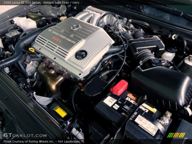 Antique Sage Pearl / Ivory 2000 Lexus ES 300 Sedan