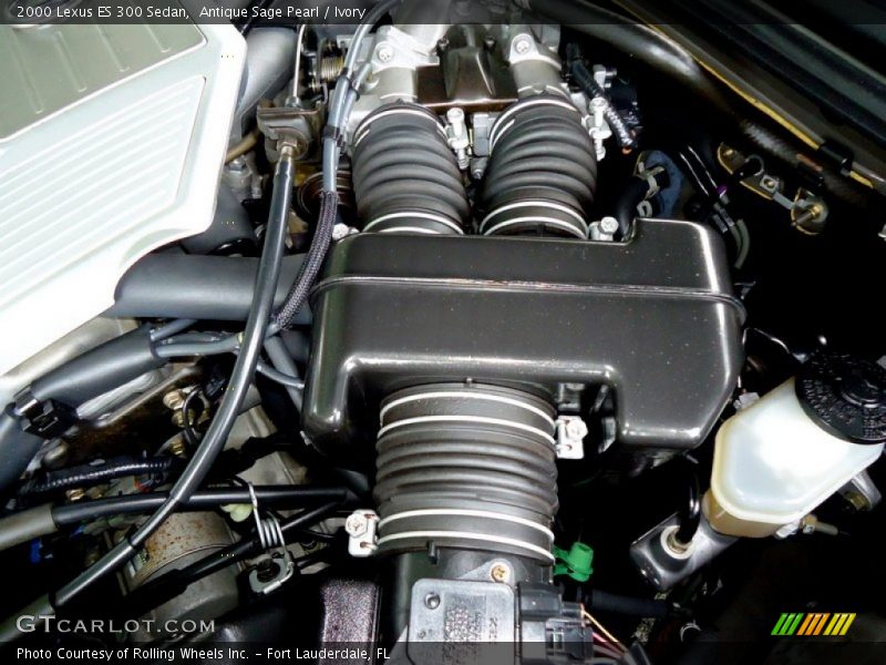 Antique Sage Pearl / Ivory 2000 Lexus ES 300 Sedan