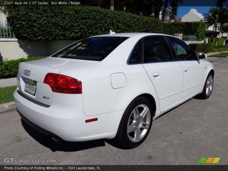 Ibis White / Beige 2007 Audi A4 2.0T Sedan