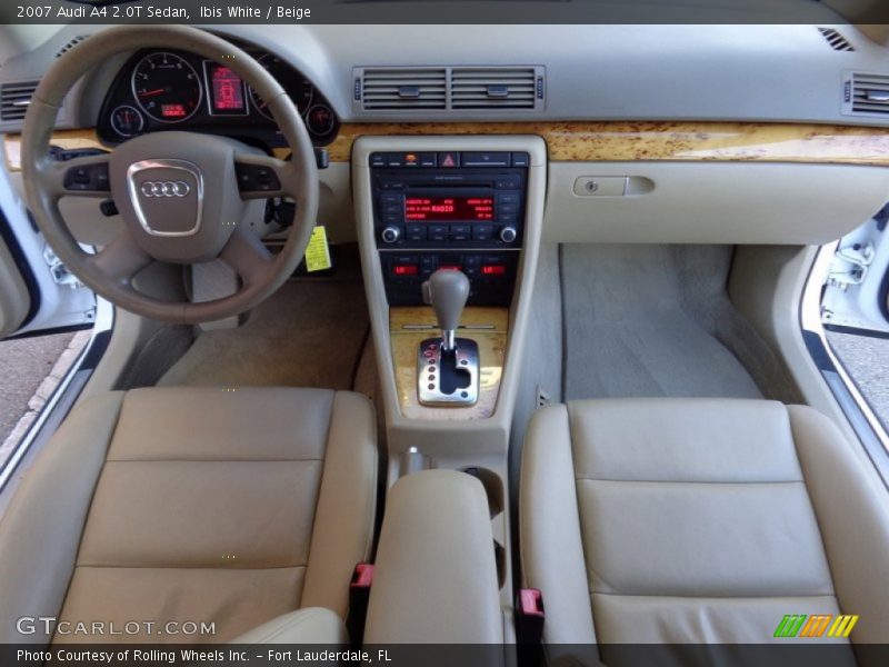 Ibis White / Beige 2007 Audi A4 2.0T Sedan
