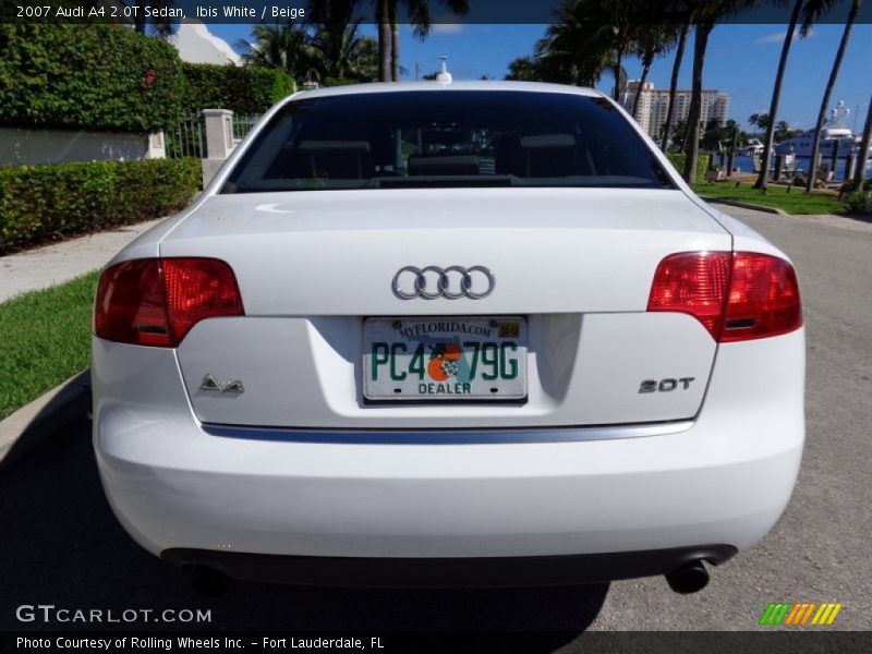 Ibis White / Beige 2007 Audi A4 2.0T Sedan