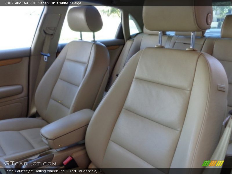 Ibis White / Beige 2007 Audi A4 2.0T Sedan