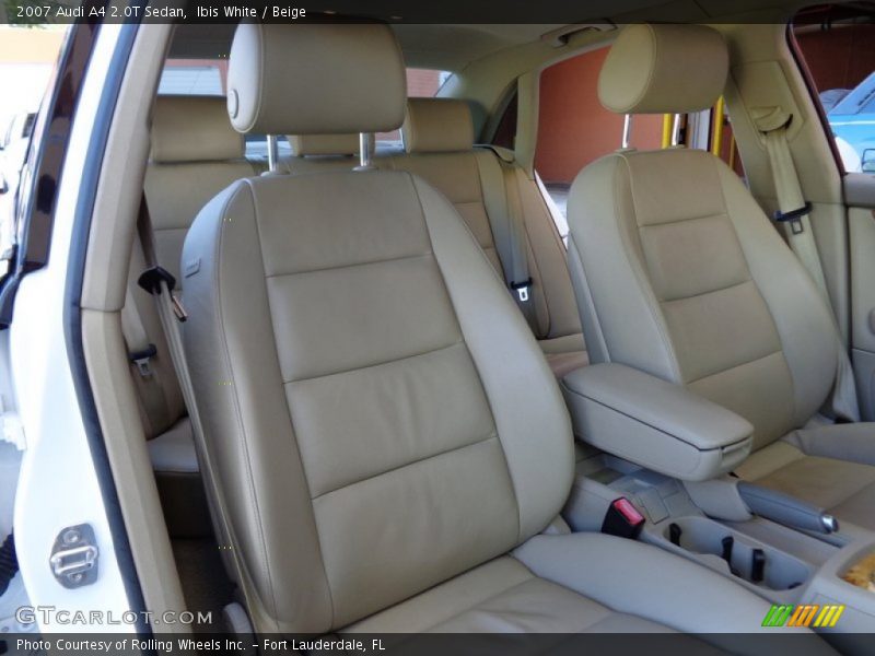 Ibis White / Beige 2007 Audi A4 2.0T Sedan