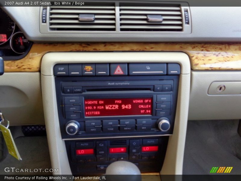 Ibis White / Beige 2007 Audi A4 2.0T Sedan