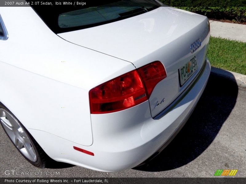 Ibis White / Beige 2007 Audi A4 2.0T Sedan