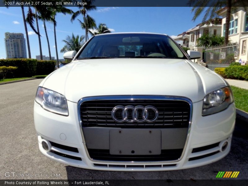 Ibis White / Beige 2007 Audi A4 2.0T Sedan