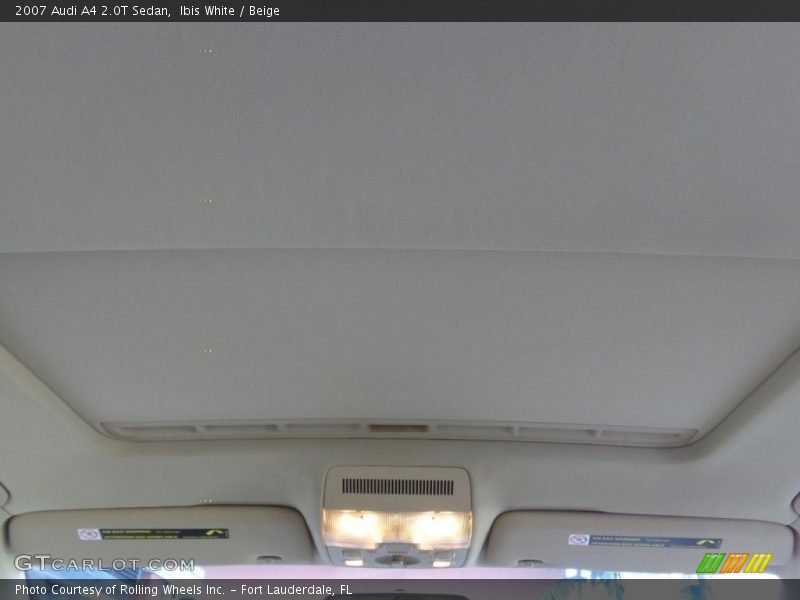 Ibis White / Beige 2007 Audi A4 2.0T Sedan