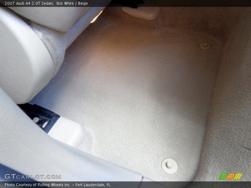 Ibis White / Beige 2007 Audi A4 2.0T Sedan