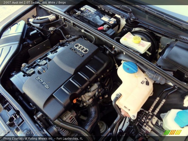  2007 A4 2.0T Sedan Engine - 2.0 Liter FSI Turbocharged DOHC 16-Valve VVT 4 Cylinder
