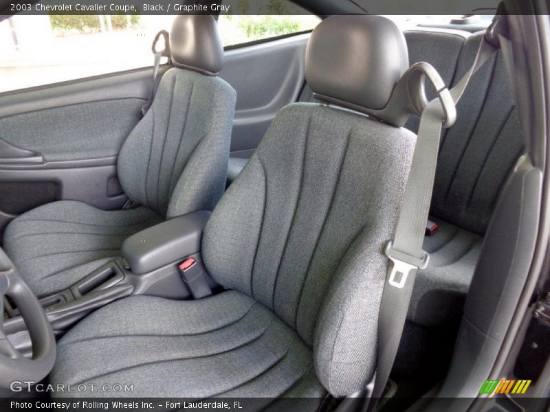 Black / Graphite Gray 2003 Chevrolet Cavalier Coupe