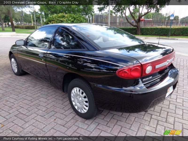Black / Graphite Gray 2003 Chevrolet Cavalier Coupe