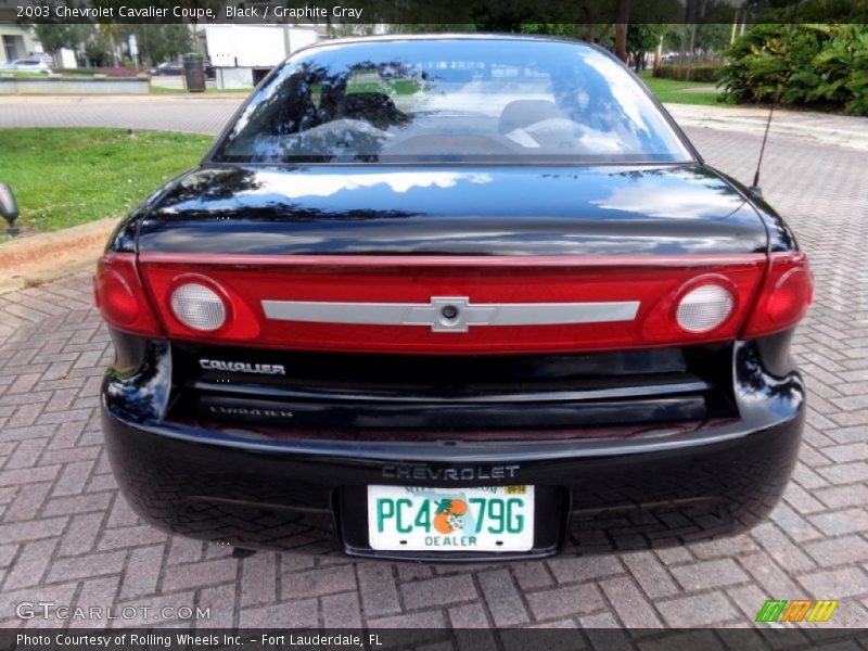 Black / Graphite Gray 2003 Chevrolet Cavalier Coupe