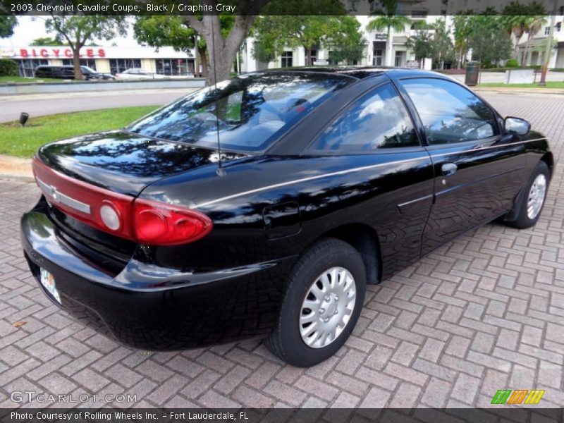 Black / Graphite Gray 2003 Chevrolet Cavalier Coupe