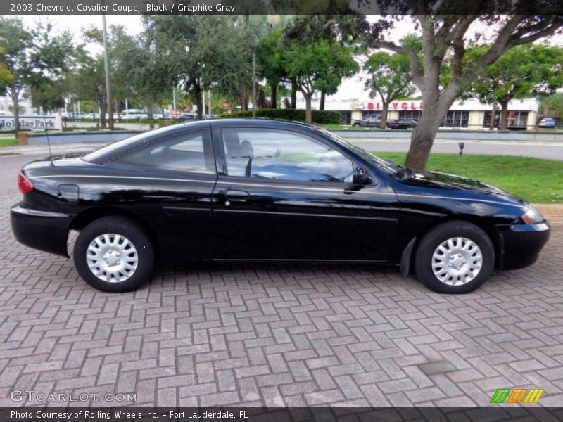 Black / Graphite Gray 2003 Chevrolet Cavalier Coupe