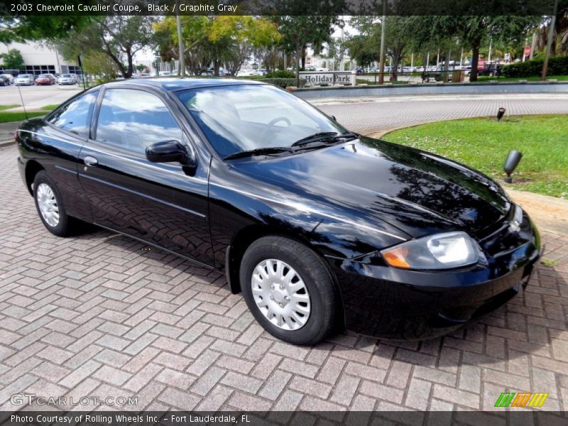 Black / Graphite Gray 2003 Chevrolet Cavalier Coupe