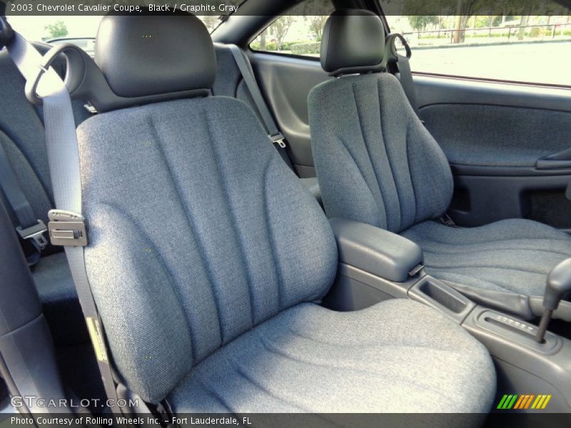 Black / Graphite Gray 2003 Chevrolet Cavalier Coupe