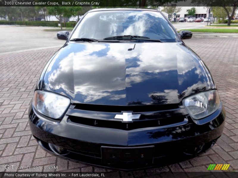 Black / Graphite Gray 2003 Chevrolet Cavalier Coupe
