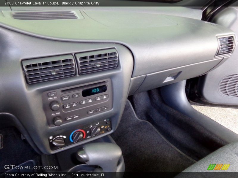 Black / Graphite Gray 2003 Chevrolet Cavalier Coupe