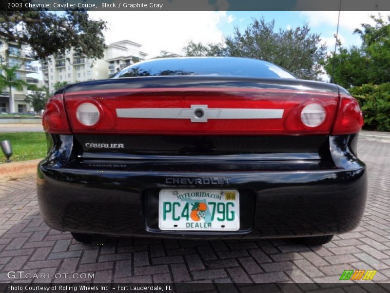 Black / Graphite Gray 2003 Chevrolet Cavalier Coupe