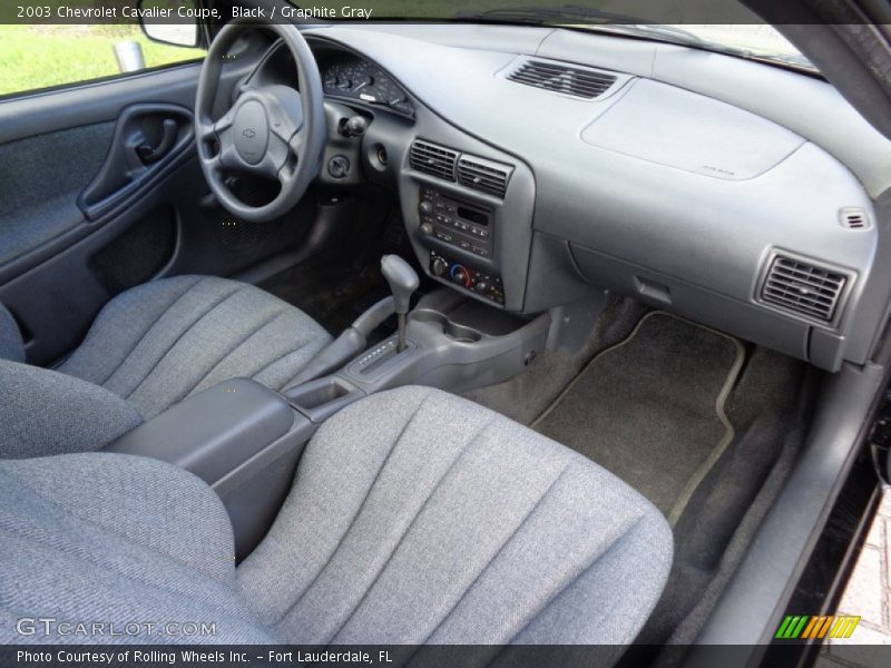 Black / Graphite Gray 2003 Chevrolet Cavalier Coupe