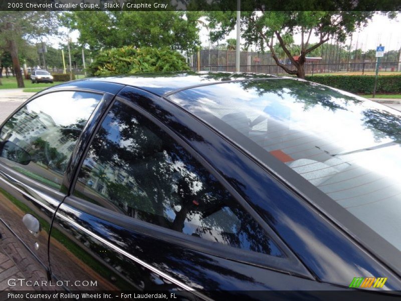 Black / Graphite Gray 2003 Chevrolet Cavalier Coupe