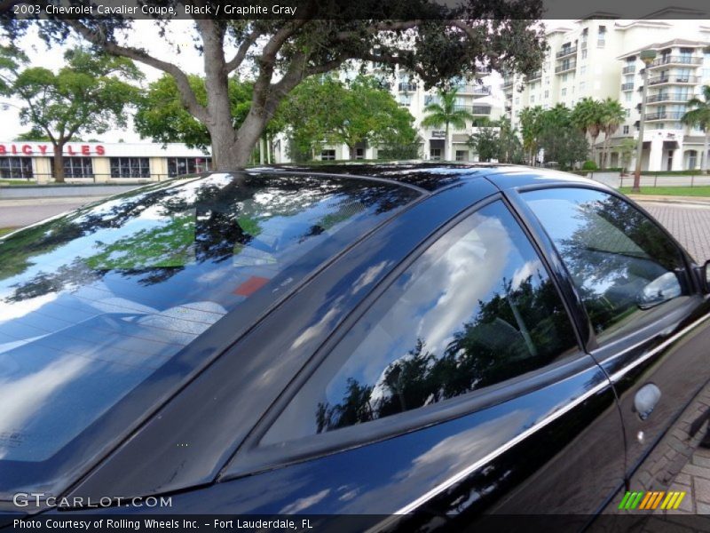 Black / Graphite Gray 2003 Chevrolet Cavalier Coupe