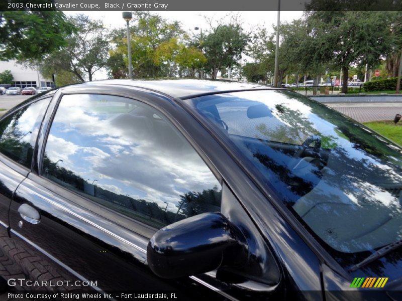 Black / Graphite Gray 2003 Chevrolet Cavalier Coupe