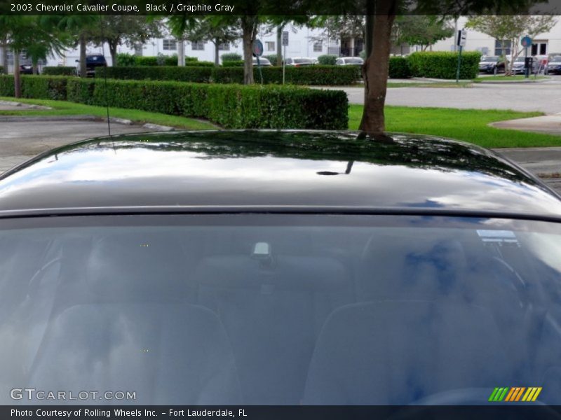 Black / Graphite Gray 2003 Chevrolet Cavalier Coupe
