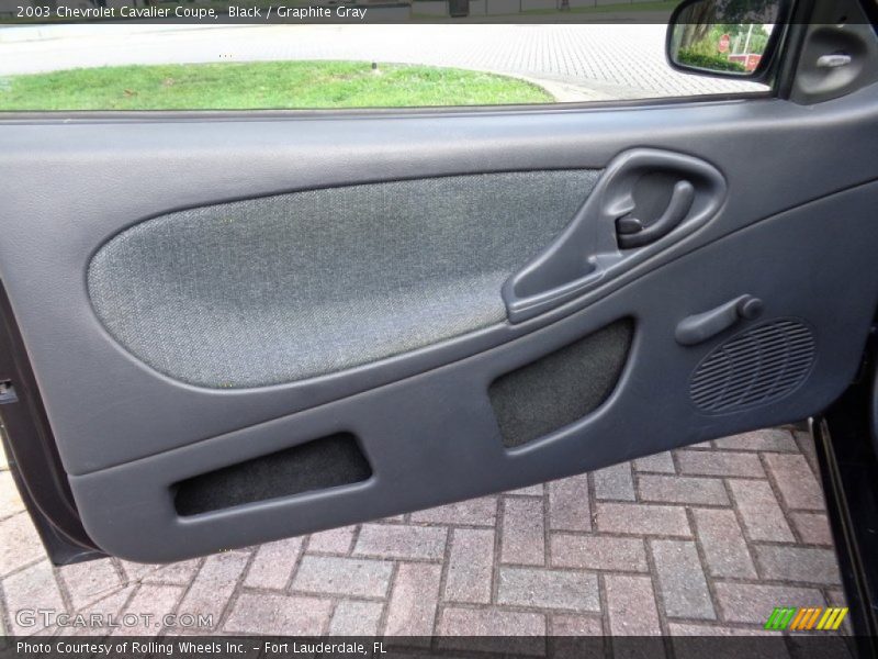 Black / Graphite Gray 2003 Chevrolet Cavalier Coupe