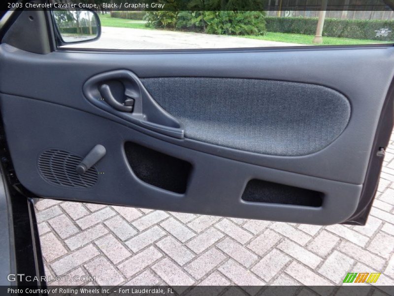 Black / Graphite Gray 2003 Chevrolet Cavalier Coupe