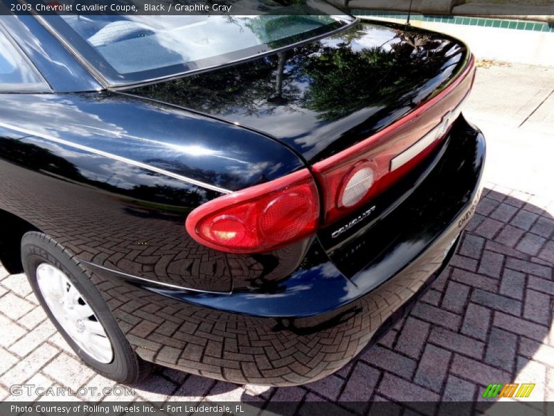 Black / Graphite Gray 2003 Chevrolet Cavalier Coupe